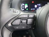 <ステアリングスイッチ>ハンドルの左側のスイッチは携帯電話のBluetoothとペアリング設定をしておけばハンズフリー通話ができるスイッチ&オーディオの切り替え・選局・音量調整の操作ができます。