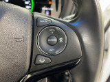 手触りの良いレザーハンドルにはホンダセンシングのコントロールスイッチが装備されテおり、ACCもハンドルから手を離さずに操作が出来ます。感覚で操作ができて便利で安全ですね!