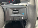 ハンドルの右側にはプロパイロットのスイッチが装備されています。高速道路で前車に追従クルーズ(アクセル・ブレーキ・ハンドル制御)ができて運転の疲れを軽減します。