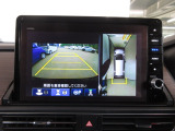 バックカメラの画像です。ガイドラインがスムースな車庫入れをサポートいたします。車庫入れの安心感がアップしますね。