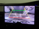 バックカメラの画像です。ガイドラインがスムースな車庫入れをサポートいたします!車庫入れの安心感がアップしますね☆