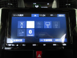 フルセグテレビ搭載。CD再生、Bluetoothオーディオに対応しています。