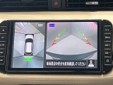 【アラウンドビューモニター】車を上から見下ろしているかのような映像で周囲の状況がひと目で確認、狭い駐車場に駐車するときも安心です♪♪障害物などがあると警告音がなりますので安心して駐車が出来ます★