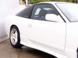 人気の180sx後期モデルの入庫!純正5速のターボモデル タイプXをベースにADVAN製SA3R17AW、、EXASマフラー、TEIN車高調、カロッツエリアHDD地デジナビなど充実装備の一台