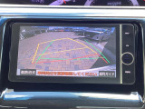 ガイド付きバックカメラです。商業施設や立体駐車場、夜間の後方確認に役立ちます。
