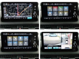 Honda CONNECTディスプレイが装備されております。TV・Apple カープレイ・androidオートなど機能充実です。マルチビューカメラは上空から見下ろしたように路面を映し出し安心です。