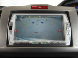 バックカメラの画像です。ガイドラインがスムースな車庫入れをサポートいたします!車庫入れの安心感がアップしますね☆
