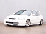 平成9年 シビック タイプR RAYSボルクレーシングTE37 15AW 車高調 ETC マフラー エアロ リアウイング バックカメラ Grgoセキュリティ エアロボンネット デジタルインナーミラー BRIDEシート
