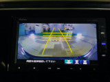 バックカメラの画像です。ガイドラインがスムースな車庫入れをサポートいたします!車庫入れの安心感がアップしますね☆