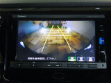 バックカメラの画像です。ガイドラインがスムースな車庫入れをサポートいたします!車庫入れの安心感がアップしますね☆
