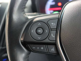 ステアリングスイッチ付き。前方から目を離すことなく操作することが可能です。
