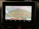 バックギアに入れると、このように後方が映し出されます!最終確認はご自身の目と耳で必ず行ってください!安全第一で!