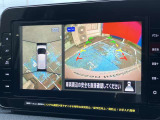 アラウンドビューモニター装備。前後左右4つのカメラから解析した、まるで上から車を見たような画像が映し出され、車の死角や駐車場の線も確認ができるようになります。日産の先進装備の1つです。
