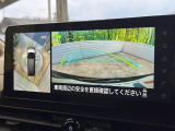 【アラウンドビューモニター】専用のカメラにより、上から見下ろしたような視点で360度クルマの周囲を確認することができます☆死角部分も確認しやすく、狭い場所での切り返しや駐車もスムーズに行えます。