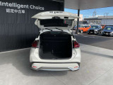 バックドアは大きく開きます。定員乗車時でも十分広いラゲッジスペースを確保しています