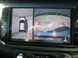 アラウンドビューモニターで車の周囲の情報が室内でわかります。