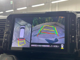 【パノラマモニター】専用のカメラにより、上から見下ろしたような視点で360度クルマの周囲を確認することができます☆死角部分も確認しやすく、狭い場所での切り返しや駐車もスムーズに行えます。