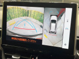 【パノラミックビューモニター】専用のカメラにより、上から見下ろしたような視点で360度クルマの周囲を確認することができます☆死角部分も確認しやすく、狭い場所での切り返しや駐車もスムーズに行えます。