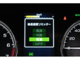 後退時に誤ってアクセルを踏み過ぎても急発進しません。後退時リミッター機能。速度は3段階から設定できます。