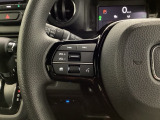ステアリング左手側はオーディオ関連の操作スイッチです。視線を逸らすことなく運転に集中できます