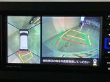パノラミックビューモニター付きです。車両を上から見たような映像をディスプレイオーディオ画面に表示。運転席からの目視だけでは見にくい、車両周辺の状況をリアルタイムでしっかり確認できます。