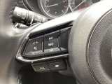 ステアリング左にはハンズフリーのSWが・・・。運転中でも通話ができます。