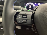 ステアリング左手側はオーディオ関連の操作スイッチです。視線を逸らすことなく運転に集中できます