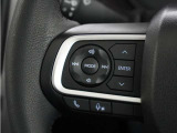 ハンドルにオーディオ操作用スイッチを備え、手を放さずに操作可能。安全性と利便性を両立しています。
