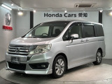 全国納車可 第三者機関証明書付 1年保証 ワンオ-ナ- ETC HID フォグライト 両側電動ドア VSA アルミ スマ-トキ- スペアキ- 盗難防止装置 AAC装備のステップワゴンスパーダ Z入庫!