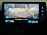 バックカメラの画像です。ガイドラインがスムースな車庫入れをサポートいたします!車庫入れの安心感がアップしますね☆