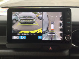 ★マルチビューカメラシステム★ギヤをRに入れるとナビの画面には上空から見下ろし感覚の映像がドライバーをアシスト★