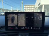 サラウンドビューカメラ 4つのカメラから得た映像を合成して、あたかも上空から眺めているような映像を表示するカメラを搭載しています。