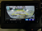 バックカメラの画像です。ガイドラインがスムースな車庫入れをサポートいたします!車庫入れの安心感がアップしますね☆
