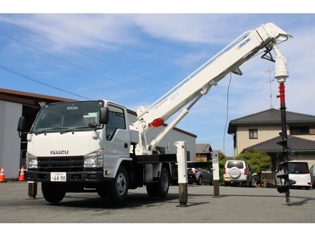 エルフ 穴掘建柱車 アイチ D50A