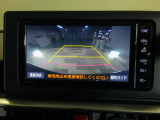 バックカメラの画像です。ガイドラインがスムースな車庫入れをサポートいたします。車庫入れの安心感がアップしますね。