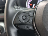 ステアリングスイッチ付き。前方から目を離すことなく操作することが可能です。