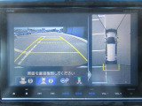 マルチビューカメラシステム搭載してます。クルマをまるで上空から見下ろしたように路面を映し出します。
