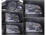 メーター内には、外気温・平均車速・平均燃費・瞬間燃費・走行可能距離のECO情報が表示できる機能があります!