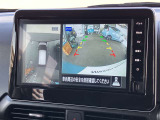 アラウンドビューモニターです!上空から貴方のお車をモニタニングしている様に車両の周りの安全確認が出来ます!