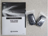 メンテナンスノート付きです。過去の整備記録を確認したり、お車の状況にあった整備をすることに役立ちます。