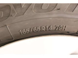 165/65R14    車両装着タイヤサイズです。 タイヤのご相談も石川トヨペットカローラにお任せください