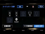 ラジオ、フルセグテレビ、CD再生、DVD再生、SD再生(音楽/動画)、SD録音(別途SDカードが必要です)、Bluetoothオーディオが使用可能です。詳しい仕様については展示店舗までお尋ねください。