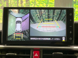 【パノラミックビューモニター】専用のカメラにより、上から見下ろしたような視点で360度クルマの周囲を確認することができます☆死角部分も確認しやすく、狭い場所での切り返しや駐車もスムーズに行えます。