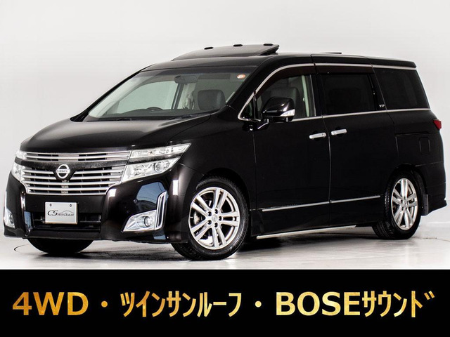 エルグランド 3.5 VIP 4WD サンルーフ 4WD BOSE リアエンタ 黒本革