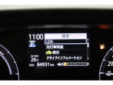 インフォーメーション画面です。運転のサポートをしてくれます。