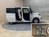 左右ウエルカム機能付き電動スライドドア。降車時に設定しておけば近づくだけでドアが自動でオープン!とても便利な機能です☆☆