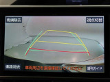 バックガイドモニターで、後方を確認しながら安心して駐車することができます。運転初心者も熟練者も必須の機能ですよ!