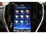 ナビを始め、車両やエアコンの設定、SUBARU STARLINK、ラジオやテレビなどさまざまな機能を内蔵している11.6インチセンターインフォメーションディスプレイ&インフォテインメントシステム