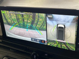 【アラウンドビューモニター】専用のカメラにより、上から見下ろしたような視点で360度クルマの周囲を確認することができます☆死角部分も確認しやすく、狭い場所での切り返しや駐車もスムーズに行えます。