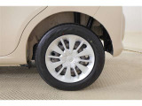 純正14インチスチールホイルでフルキャップです。タイヤサイズは165/65R14になります!